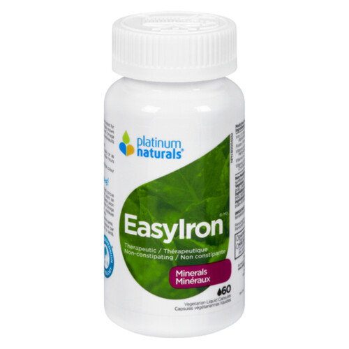 Platinum Naturals Minerals Easy Iron 60 Capsules 