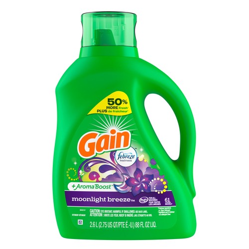 Gain Liquid Laundry Detergent Moonlight Breeze With Febreze 2.6 L