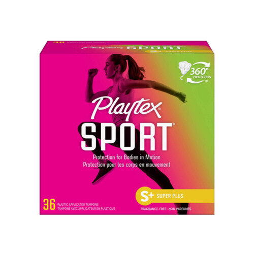 Playtex Sport Tampons Super Plus Unscented 36 Count