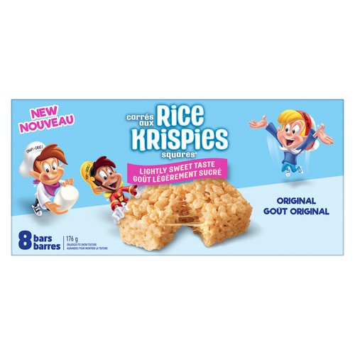 Rice Krispies Squares Lightly Sweet Taste 8 x 22 g