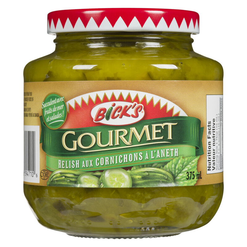 Bick's Gourmet Relish Tangy Dill 375 ml Voilà Online Groceries & Offers
