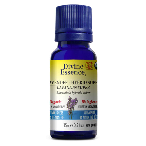 Divine Essence Organic Oil Lavender Hybrid 15 ml