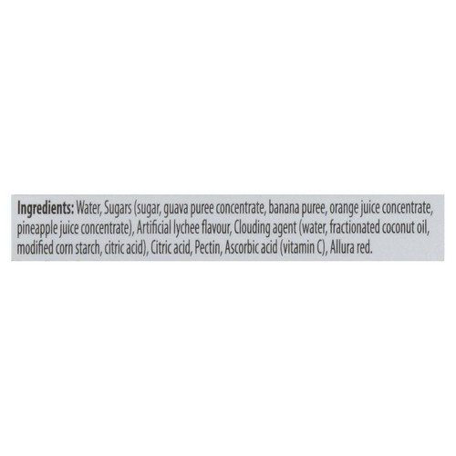 Grace Tropical Rhythms Artificially Flavoured Fruit Drink Lychee Paradise 473 ml (bottle)