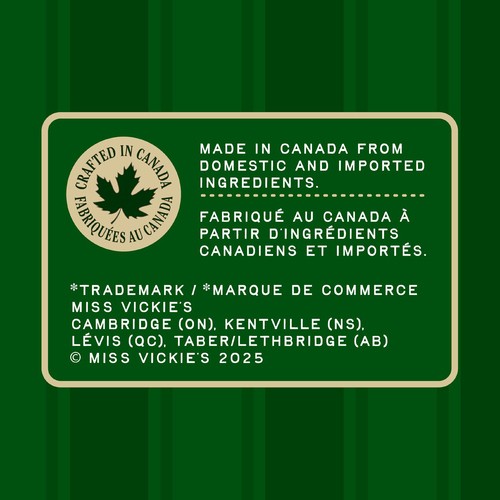 Miss Vickie's Kettle Cooked Potato Chips Cacio E Pepe Flavoured 190 g