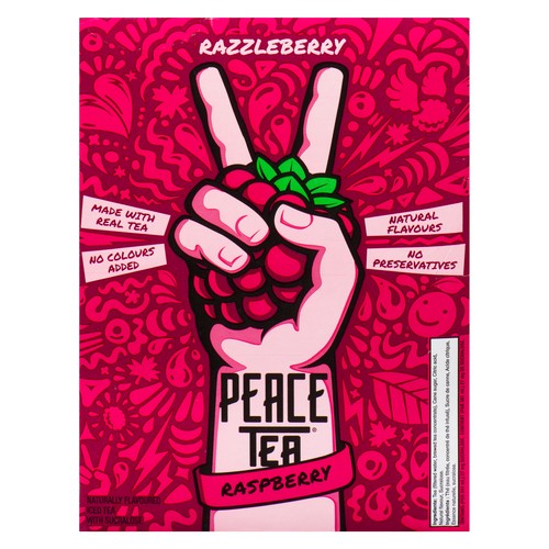 Peace Tea Drink Razzle berry Raspberry 341 ml (can)