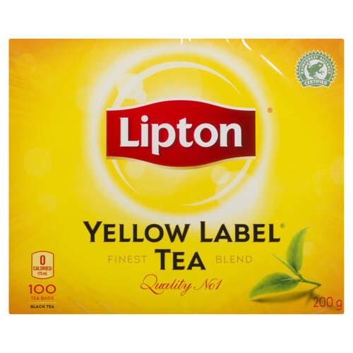 Lipton Black Tea Yellow Label 100 Tea Bags