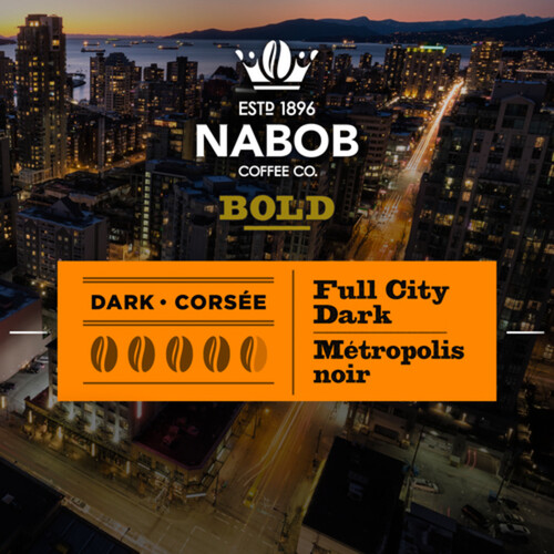 Nabob Coffee Pods 100% Compostable Bold Full City Dark 30 Pods 292 g