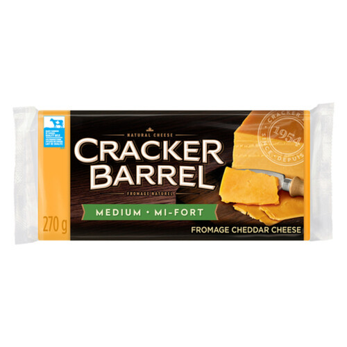 Cracker Barrel Block Cheese Medium Cheddar 270 g