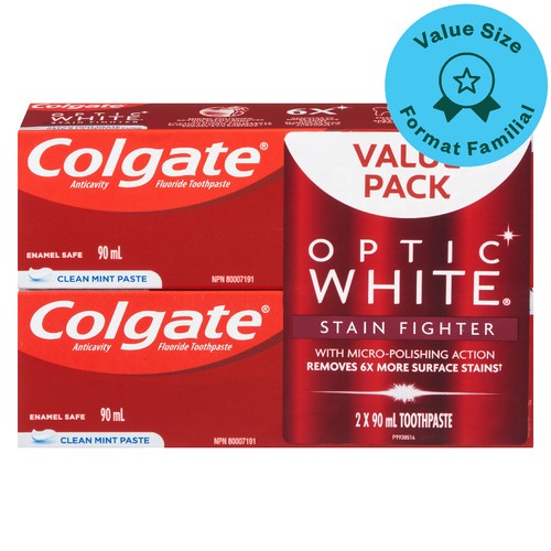 Colgate Stain Fighter Toothpaste 2 Pack 180 ml