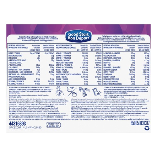 Good Start Plus Baby Formula Concentrated Liquid 12 x 240 ml
