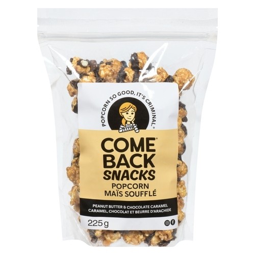 Comeback Snacks Popcorn Peanut Butter Chocolate Caramel 225 g