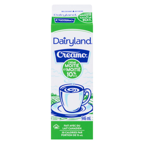 Dairyland 10 Half & Half Cream 946 ml Voilà Online Groceries & Offers