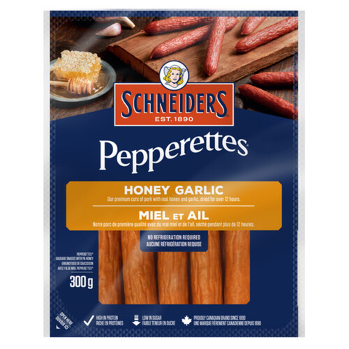 Schneiders Pepperettes Sausage Sticks Honey Garlic 300 g