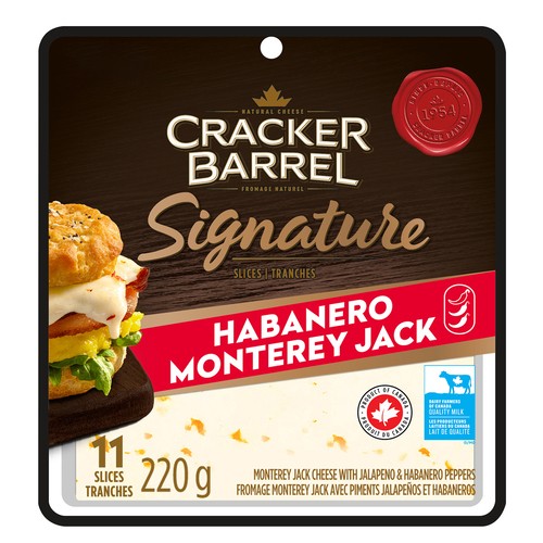 Cracker Barrel Cheese Slices Habanero Monterey Jack  200 g