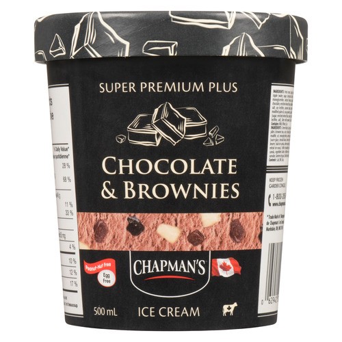 Chapman's Super Premium Plus Ice Cream Chocolate & Brownies 500 ml
