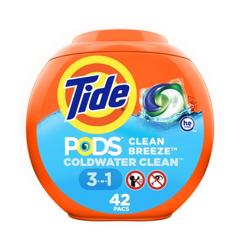 Tide Liquid Laundry Detergent Cold water Breeze 912 g