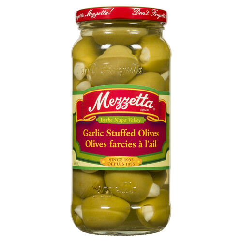 Mezzetta Olives Garlic Stuffed 398 ml