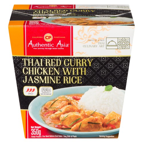 CP Frozen Thai Red Curry Chicken With Jasmine Rice 350 g