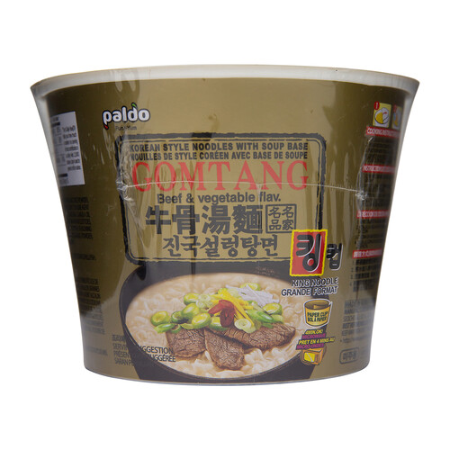 Paldo Gomtang Instant Noodles King Cup Beef & Vegetable 105 g