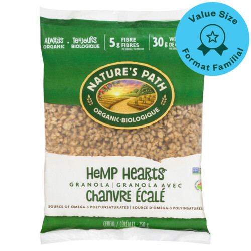 Nature's Path Organic Cereals Granola Hemp Hearts Value Size 750 g