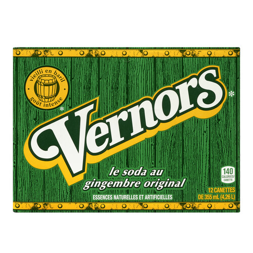 Vernors Soft Drink Ginger Ale 12 x 355 ml (cans)