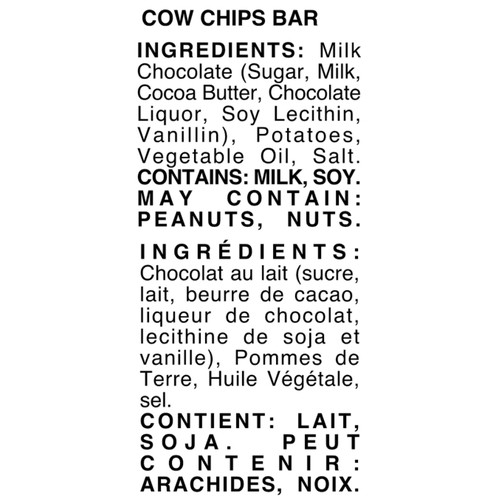 Cows Chip Milk Chocolate Bar 40 g
