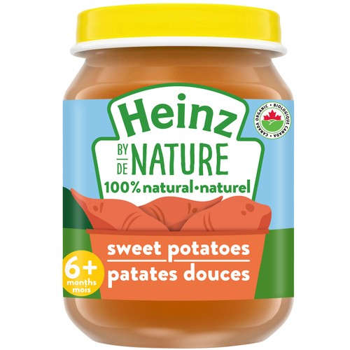 Heinz by Nature Organic 100% Natural Baby Food Sweet Potatoes Purée 128 ml