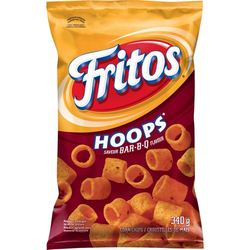 Fritos Hoops Corn Chips BBQ 340 g