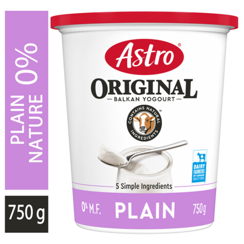 Astro Original Yogurt Plain Balkan 0% 750 g