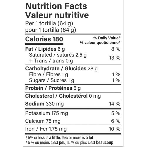 Tia Rosa White Flour Tortillas Large  384 g