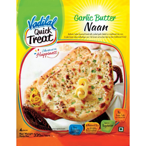 Vadilal Naan Butter Garlic 4 Count 320 g