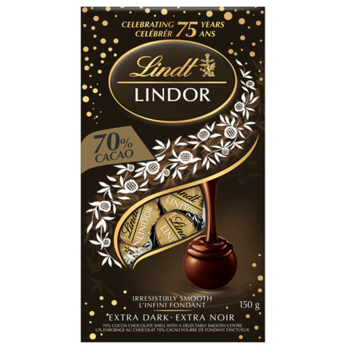 Lindt Lindor Dark Chocolate Truffles 70% Cacao 150 g