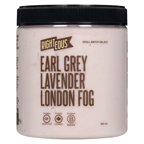 Righteous Gelato Lavender London Fog Gelato Ice Cream 562 ml