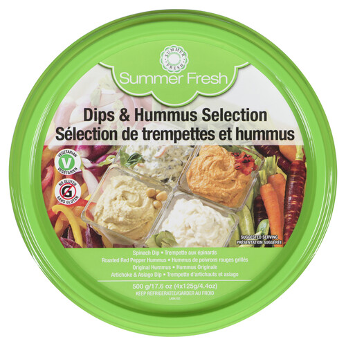 Summer Fresh Dip And Hummus Variety Pack 500 g