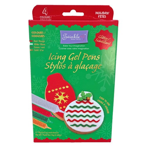 Twinkle Glitter Gel Kit Holiday Icing 76 g