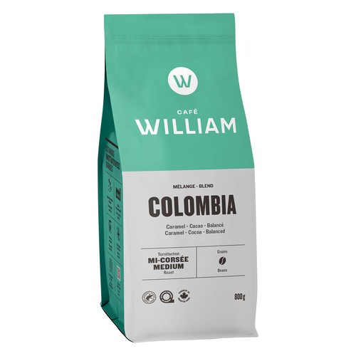 Café William Beans Blend Colombia Medium Roast 800 g