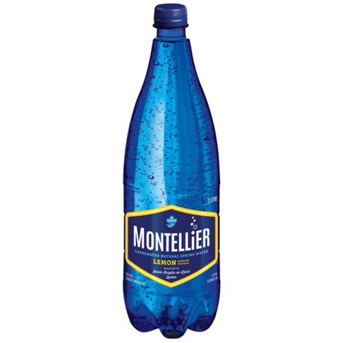 Montellier Sparkling Water Lemon 1 L (bottle)