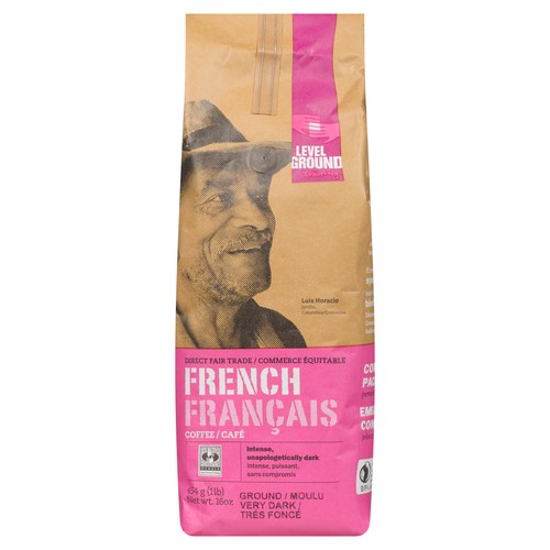Level Ground Trading French Roast Ground Coffee 454 g