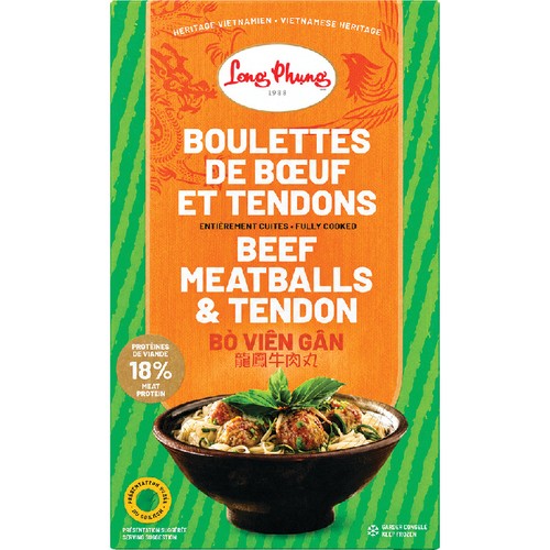 Long Phung Frozen Beef Meatball & Tendon 216 g