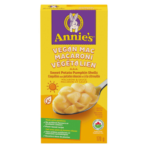 Annie's Vegan Macaroni Sweet Potato Pumpkin Shells 170 g