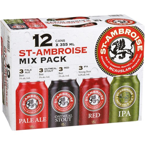 St-Ambroise Beer Mixed Case 12 x 355 ml (cans)