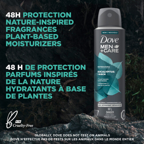 Dove Men+Care Antiperspirant Dry Spray Eucalyptus + Birch 107 g