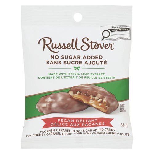 Russell Stover Chocolate No Sugar Added Pecan Delight 68 g