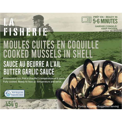 La Fisherie Mussels Garlic Sauce 454 g