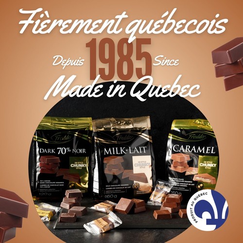 Freddo Gluten-Free Chocolate Squares 70% Dark Cocoa Chunky Style 120 g