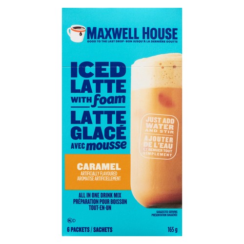 Maxwell House Iced Latte With Foam Caramel 165 g