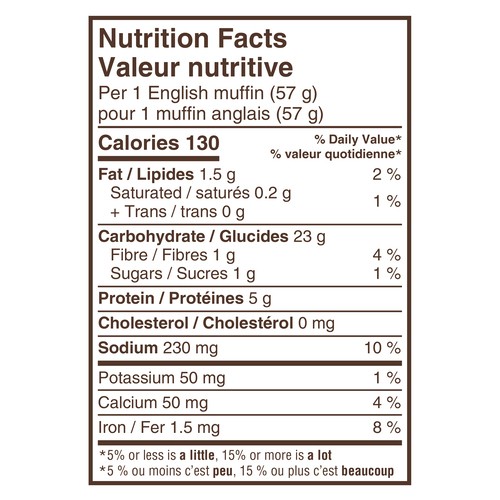 Dempster's English Muffins Sourdough 6 x 57 g