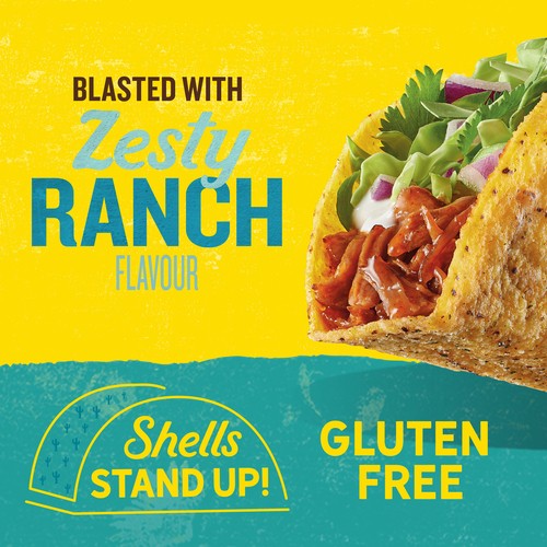 Old El Paso Hard Taco Shells Stand n' Stuff Ranch Blasted 153 g