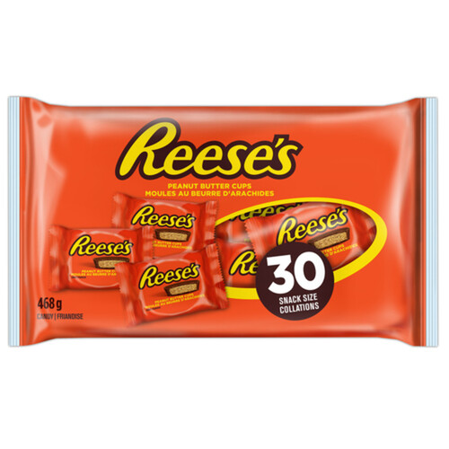 Reese Snack Size Chocolate Bars Peanut Butter Cups 30 Bars 468 g
