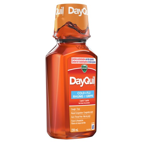 Vicks Cold & Flu Liquid Dayquil 236 ml